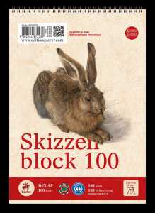 Dürer Skizzenblock A5 100 Blatt 100g qm 100 Recycling Pure Impact