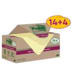 Haftnotizblock Recycled 18x70BL gelb POST-IT 654 RSSCY...