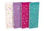 Shoppingplaner 7,4x21 cm, liniert, 80 Blatt, 4 Designs...