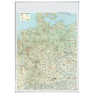 Wandtafel Straßenkarte FRANKEN KA301P pinnbar