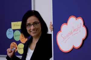 Moderatorentafel 120x150cm bl FRANKEN MT880303 PRO, Filz