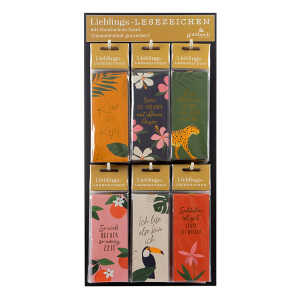 Goldbuch Display Lesezeichen Tropical STYLE
