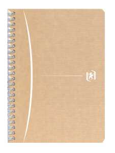 Touareg Spiralbuch A5, Doppelspirale, 90 Blatt, 5mm kariert, sortiert