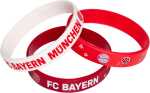 Kinder-Armband Silikon 3er-Set rot+weiß FCBAYERN 29904