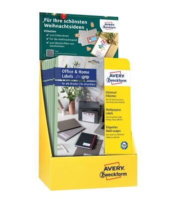 Universaletiketten 70x36 weiß AVERY ZWECKFORM 48675 Display