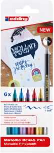 Edding Pinselstift Metallic 1340 1-6 mm 6er-Set