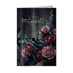 SKOR Trauerkarten mit Silberfolie sortiert 11,5 x 17,5 1St