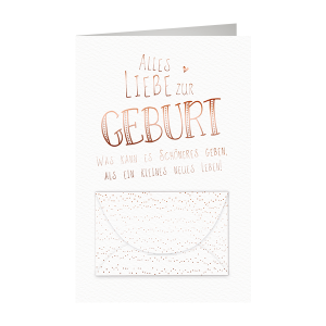 SKOR Glückwunschkarten " Freudiges Ereignis - Geldkarte" 1St