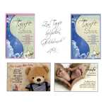 SKOR Glückwunschkarten " Taufe " farbig...