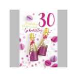 SKOR Glückwunschkarten Geburtstag " Zahl - 30 " sortiert 1St