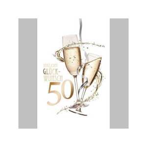 SKOR Glückwunschkarten Geburtstag " Zahl - 50 " sortiert 1St