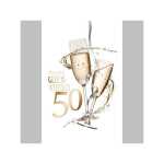 SKOR Glückwunschkarten Geburtstag " Zahl - 50 " sortiert 1St