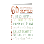 SKOR Glückwunschkarten Geburtstag " Zahl - 60...