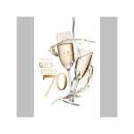 SKOR Glückwunschkarten Geburtstag " Zahl - 70 " sortiert 1St