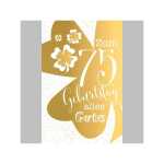 SKOR Glückwunschkarten Geburtstag " Zahl - 75 " sortiert 1St