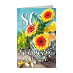 SKOR Glückwunschkarten Geburtstag " Zahl - 80...