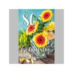 SKOR Glückwunschkarten Geburtstag " Zahl - 80 " sortiert 1St