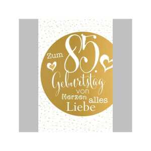 SKOR Glückwunschkarten Geburtstag " Zahl - 85 " sortiert 1St