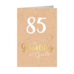 SKOR Glückwunschkarten Geburtstag " Zahl - 85...