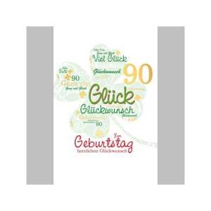 SKOR Glückwunschkarten Geburtstag " Zahl - 90 " sortiert 1St