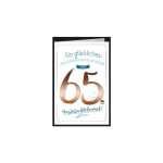 SKOR Glückwunschkarten Geburtstag " Zahl - 65 " sortiert 1St