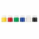 KOH Finger- Malfarben  6er Set  -  6 x 50 ml / Becher -