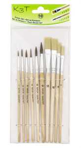 TSI Schulpinsel 10er: Haar1,2,4,6,8,10Borste4,6,10,12