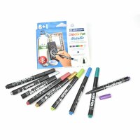 KOH Decor Pen - Deko Marker " Metallic 8 + 1  " 1,2 mm,  im 9er Pack