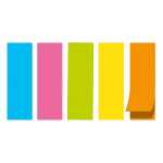 STY Haftnotizen farbig - 50 mm x12 mm - 5 x 100 Blatt
