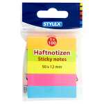 STY Haftnotizen farbig - 50 mm x12 mm - 5 x 100 Blatt