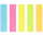 STY Haftnotizen farbig - 50 mm x12 mm - 5 x 100 Blatt