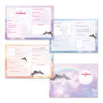 Goldbuch Freundebuch Delfine