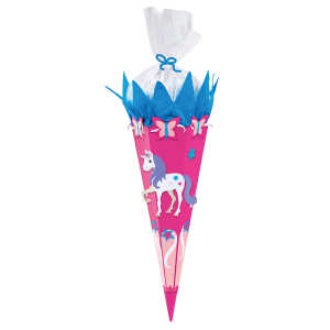 Goldbuch Bastelset Schultüte 70cm Einhorn