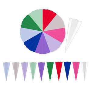 Goldbuch Bastelschultüte 70cmn Sortiment farbiger Buntkarton Sortiment