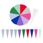 Goldbuch Bastelschultüte 70cmn Sortiment farbiger...