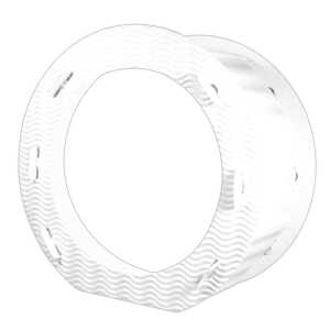 RUNDE LATERNEN 3D-WELLP.21CM,10ST.WEISS