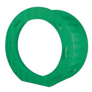 RUNDE LATERNEN 3D-WELLP.21CM,10ST.DGRÜN