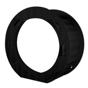 RUNDE LATERNEN 3D-WELLP.21CM,10ST.SCHWARZ