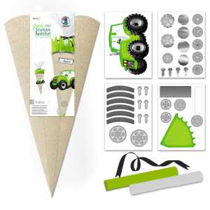 SCHULTÜTEN-BASTELSET "GREEN&EASY", TRAKTOR