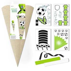 SCHULTÜTEN-BASTELSET "GREEN&EASY", FUSSBALL