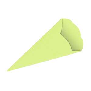 3D-SCHULTÜTEN,68CM HOCH,5ST.APFELGRÜN