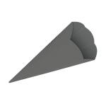 3D-SCHULTÜTEN,68CM HOCH,5ST.DUNKELGRAU