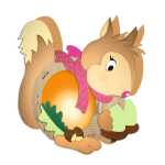 LATERNEN-BASTELSET 10 "EICHHÖRNCHEN"