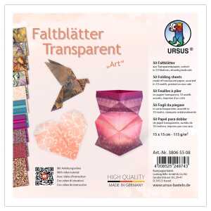 FALTBL.TRANSP. "ART"115G,15x15CM,50BL