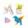 FALTBL."REGENBOGEN"80G,15x15CM,6 MOT.120BL.