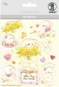 3D-STICKER-SET 4 "GIRLY",7STK 4008525249825