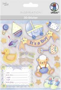 3D-STICKER-SET 8 "BABY BOY",7STK