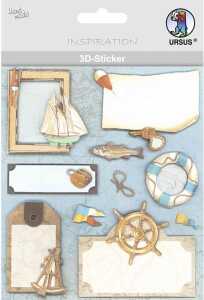 3D-STICKER-SET 9 "HOBBY",7STK 4008525249870