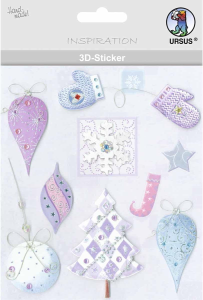 3D-STICKER-SET 11 "WINTER",7STK
