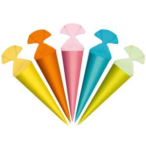 Roth Schultüte 35cm rund Sortimente 5er Sortiment